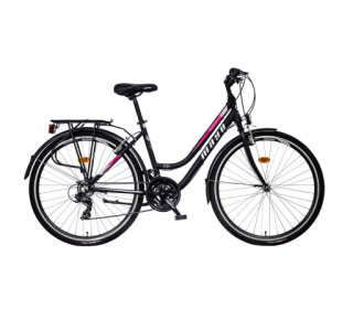 Mayo XR Fit Trek Low Dámské trekové kolo, černo-růžové