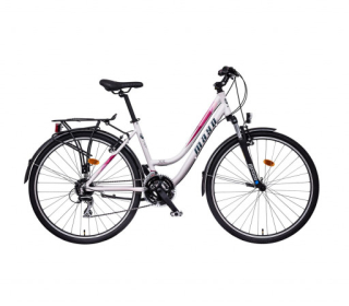 Mayo XR Fit Trek Low Dámské trekové kolo, bílo-růžové