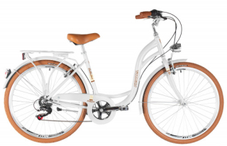 Kenzel jízdní kolo Bellissima Royal 6spd 26" 2026 bílo-hnědé