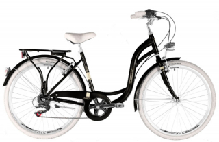 Kenzel jízdní kolo Bellissima Royal 6spd 26" 2026 černo-béžové