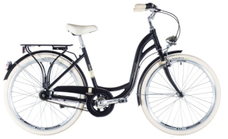 Kenzel Jízdní kolo Bellissima Deluxe 7spd 26" 2026 černo-béžové