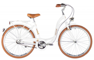 Kenzel jízdní kolo Bellissima Classic 3spd 26" 2026 bílo-hnědé