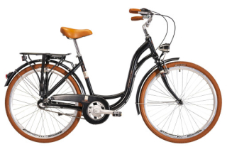 Kenzel jízdní kolo Bellissima Classic 3spd 26" 2026 černo-hnědé