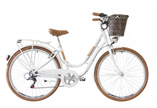 Kenzel Jízdní kolo Nostalgic Royal 6spd 28" 2026 bílo-hnědé