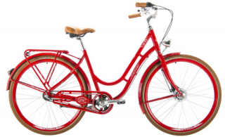 Kenzel jízdní kolo Nostalgic Deluxe 3spd 28" 2026 červeno-bílé