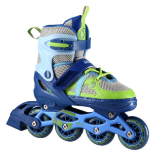 Kolečkové brusle NILS Extreme NJ1828A modro-zelené vel.M (35-38)