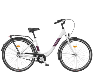Liberty Městké jízdní kolo Strada 1spd. 28" 2025 bílé, Přední vidlice Odpružená