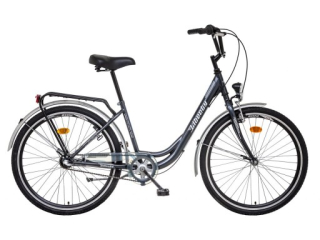 LIBERTY Městské jízdní kolo Avenue 26" 3 spd. 2026 antracitové, Přední vidlice Pevná