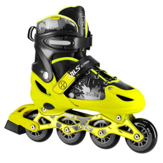 Kolečkové brusle NILS Extreme NA18137A Rocko žluté vel.S (31-34)