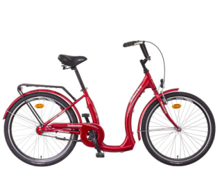 LIBERTY Městské jízdní kolo COMFY AL 1spd 26" 2026 červené