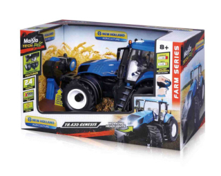 Maisto Tech RC, New Holland traktor, 2.4 Ghz Modrý 1:16