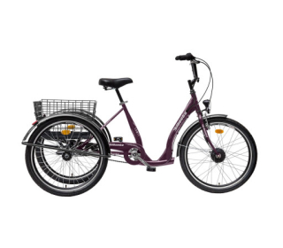Liberty elektro tříkolka pro seniory COMFY 24, 3spd., 2026, fialová 36V 14Ah
