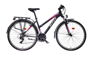 Mayo XR Basic Lite Trek Flat Dámské trekové kolo, černo-růžové