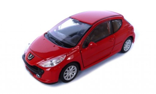 Welly Peugeot 207, Červený 1:34-39