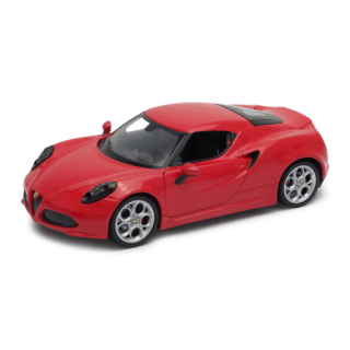 Welly Alfa 4C Červená 1:34-39