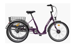 Elektrická trojkolka Liberty e-COMFY 24" 3spd. 2026 fialová 36V 10,4Ah, barevný displej