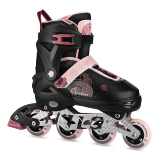 Kolečkové brusle NILS Extreme NA13808 růžové, vel.M (34-37)