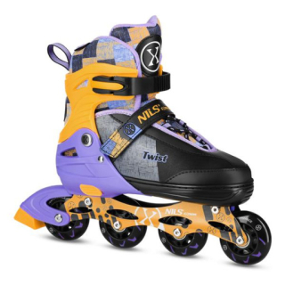 Kolečkové brusle NILS Extreme NA13810 žluté vel.S (31-34)