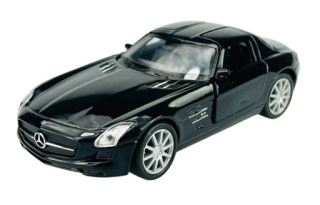 Welly Mercedes-Benz SLS AMG, černý 1:34-39