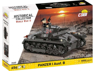 Cobi 2660 II WW Panzer I Ausf B, 1:28, 654 k, 1 f