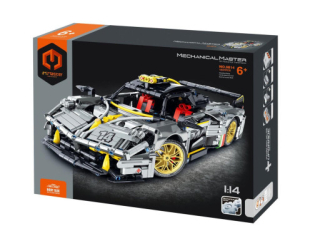 Stavebnice iM.MASTER auto s mechanickým pohonem, 1237 dílků