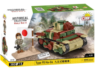 Cobi 3115 II WW Type 95 Ha-Go, 1:35, 380 kostek