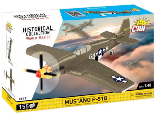 Cobi 5869 II WW Mustang P-51B, 1:48, 155 kostek