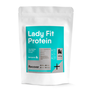 Kompava Lady Fit Protein, jahoda-malina, 500g
