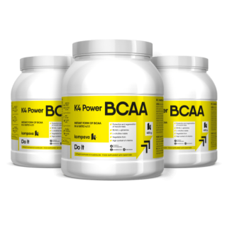 Kompava K4 Power BCAA, malina-limetka, 3x400 g