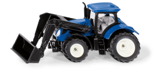 SIKU Blister - traktor New Holland s předním nakladačem