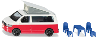 SIKU Super - VW T6 California s pohyblivou střechou a příslušenstvím