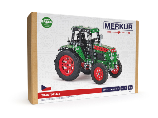 Merkur Traktor 4x4 zelený, 567 dílků