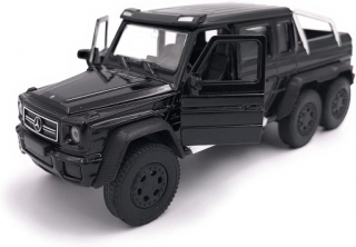 Welly Mercedes Benz G 63 AMG 6x6, černý, 1:34-39