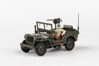 Cararama Ton Military Vehicle With Gun - US Version 2, 1:43