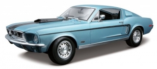 Maisto Ford Mustang GT Cobra Jet (1968) Modrý 1:18