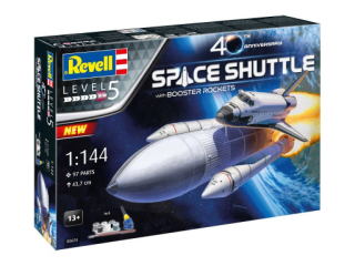 RevellGiftSet vesmír 05674 Space Shuttle & Booster Rockets 40th Anniversary 1:144