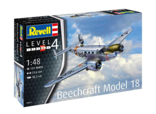 Revell Plastic ModelKit letadlo 03811 - Beechcraft Model 18 (1:48)