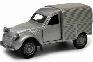 Welly Citroën 2CV Fourgonnette, stříbrno-šedý 1:34-39