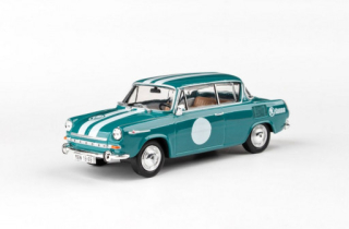 Abrex Škoda 1100MBX (1969) Tyrkysová, Narozeninové Embéixo 1:43