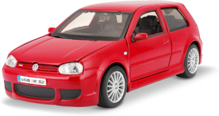 Maisto VW Golf R32 červený 1:24