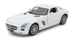 Welly Mercedes Benz SLS AMG bílý 1:24