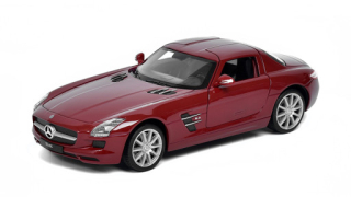 Welly Mercedes Benz SLS AMG červený 1:24