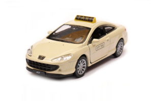 Welly Peugeot Coupe 407 City Taxi 1:34-39