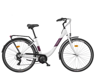 Liberty Městské jízdní kolo Strada 6spd. 28" 2025 bílé, Přední vidlice Pevná