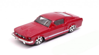 Bburago Street Fire Collezione Ford Mustang GT (1967), červený 1:43