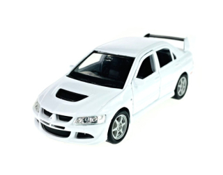 Welly Mitsubishi Lancer EVO VIII, Bílé 1:34-39