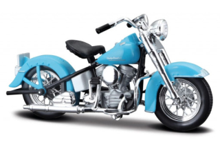 Maisto Harley Davidson 74FL Hydra Glide (1953) Blue 1:18