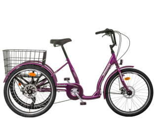 Liberty Trojkolka COMFY 6spd. Disk s diferenciálem, 2026 fialová