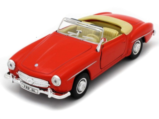 Welly Mercedes Benz 190 SL 55 convertible, červený, 1:34-39