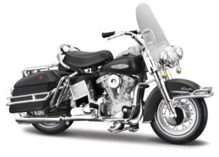 Maisto Harley Davidson 1966 FLH Electra Glide, černá, blister box, 1:18